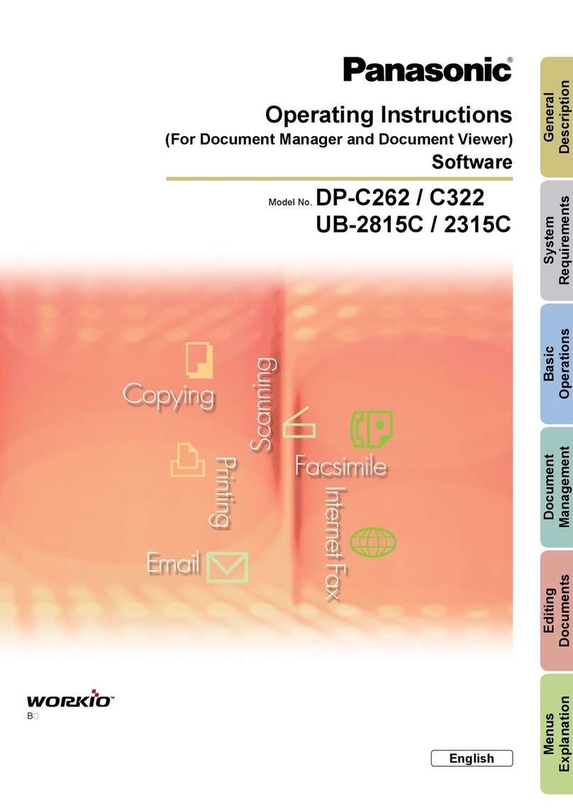 Panasonic Workio DP-C262 Quick start guide