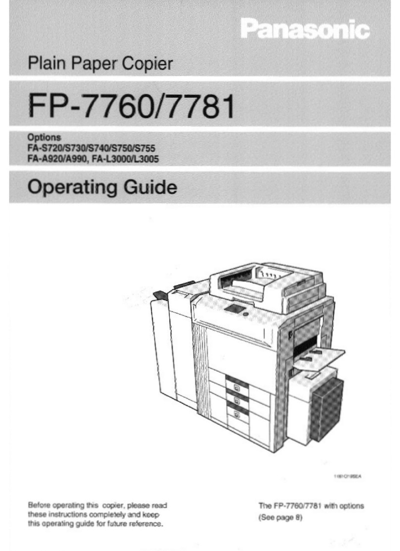 Panasonic FP-7760 User manual