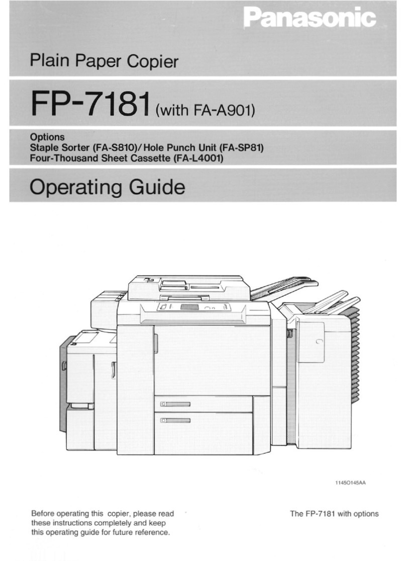 Panasonic FP-7181 User manual