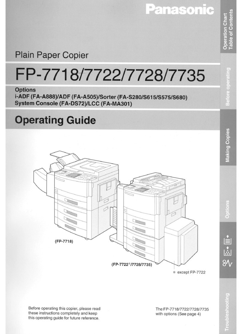 Panasonic FP-7718 User manual