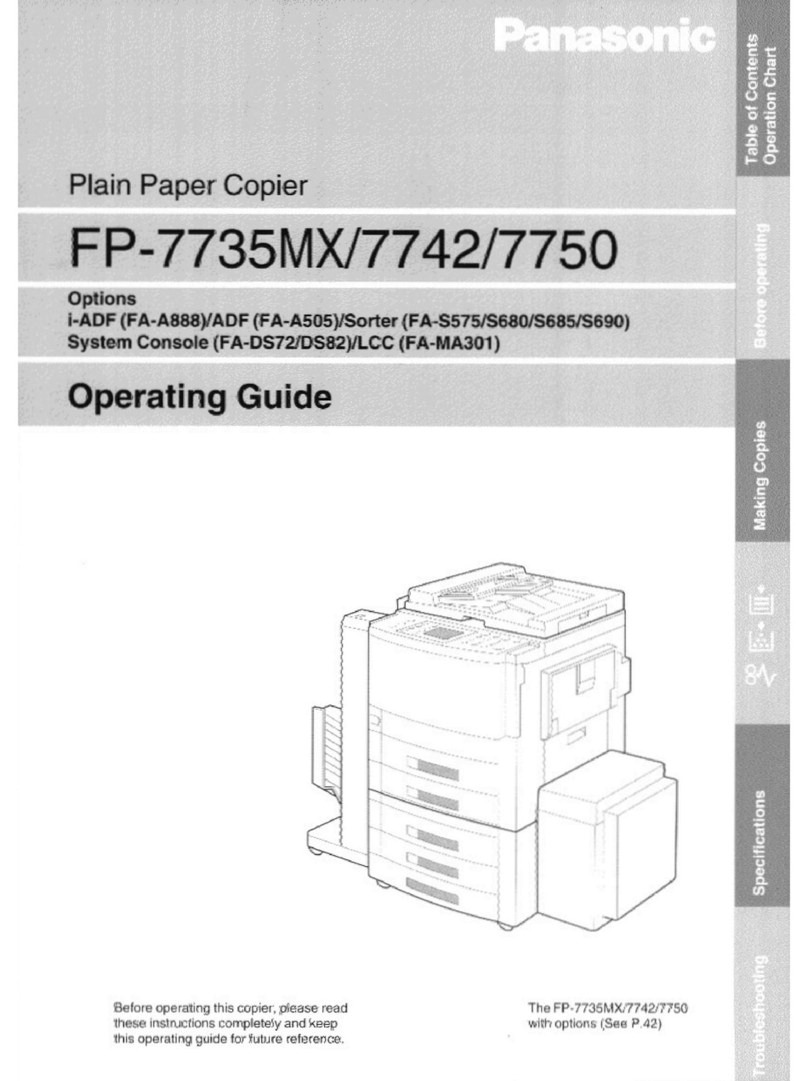 Panasonic FP-7735 User manual Panasonic FP-7735 User manual