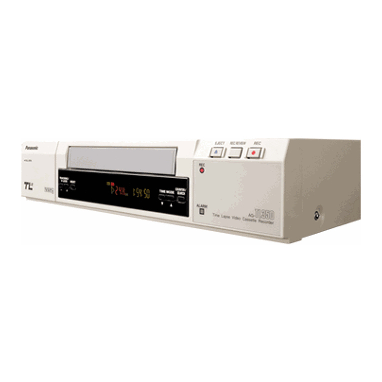 Panasonic AG-TL350P operating instructions