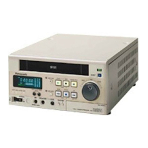 Panasonic AG-MD830P operating instructions