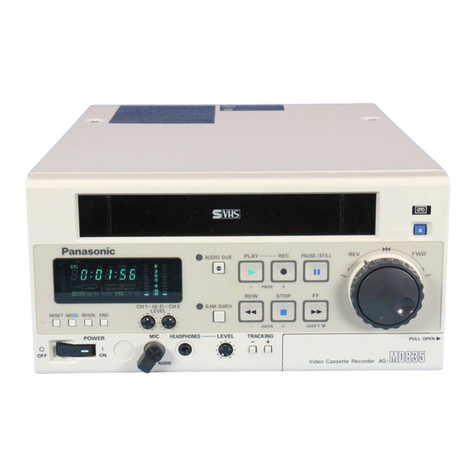 Panasonic AG-MD835P User manual