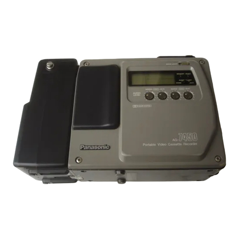 Panasonic AG7450 - VCR DOCKABLE User manual Panasonic AG7450 - VCR DOCKABLE User manual