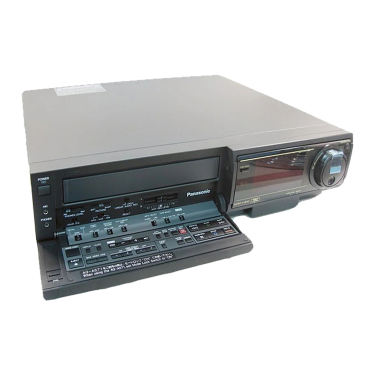 Panasonic AG5710P - SVHS User manual Panasonic AG5710P - SVHS User manual