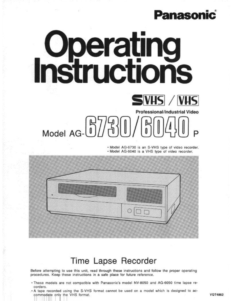 Panasonic AG6040P - TIME LAPSE User manual