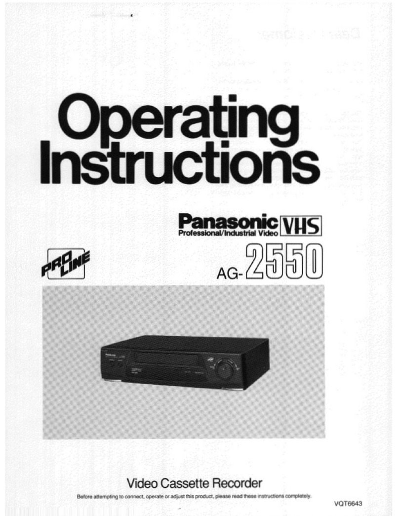 Panasonic ProLine AG-2550 User manual
