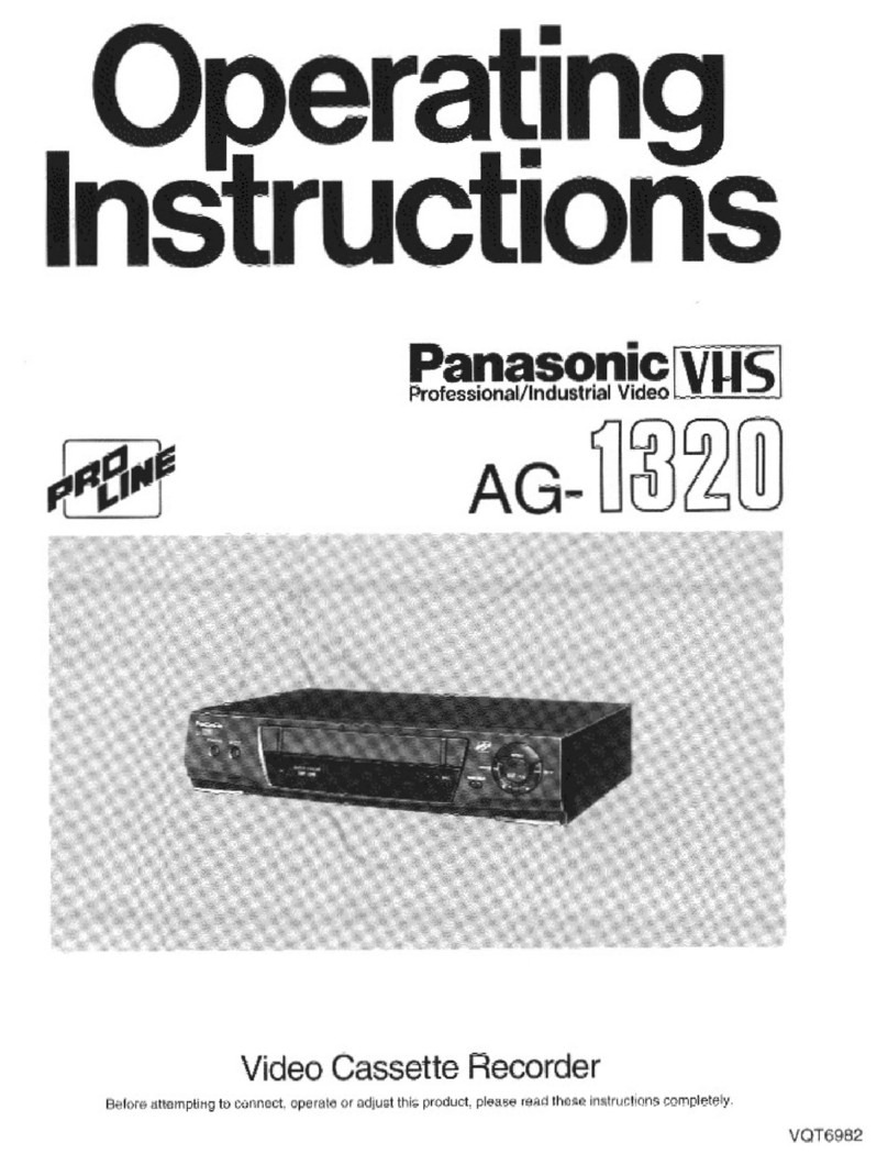 Panasonic ProLine AG-1320 User manual Panasonic ProLine AG-1320 User manual