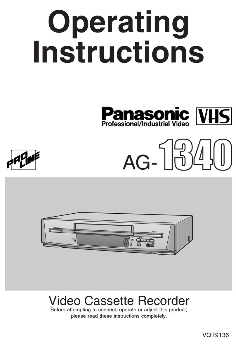 Panasonic ProLine AG-1340 User manual Panasonic ProLine AG-1340 User manual