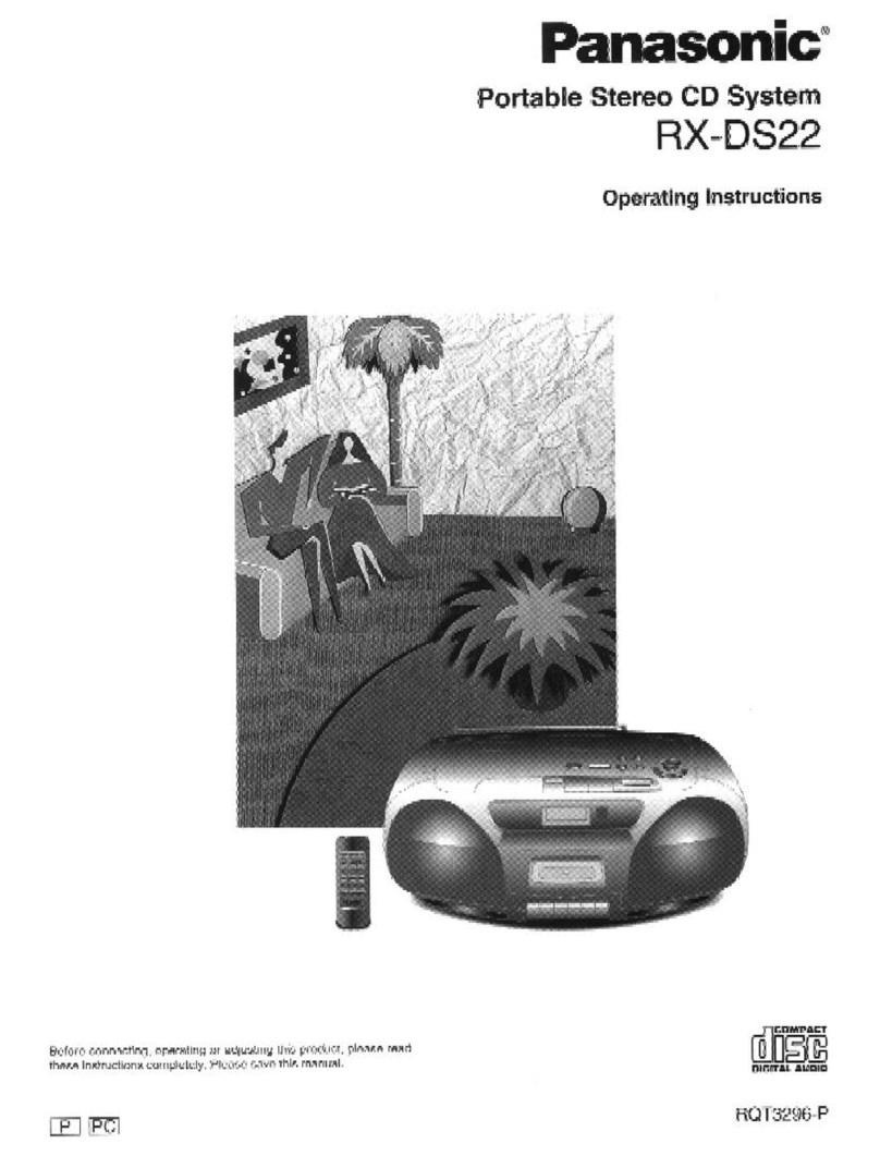 Panasonic RX-DS22 User manual