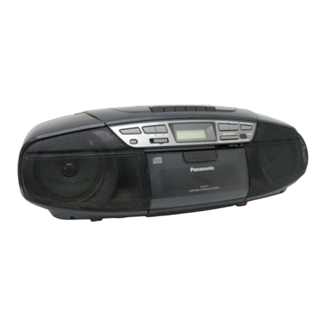 Panasonic RXDS17 - RADIO CASSETTE W/CD User manual