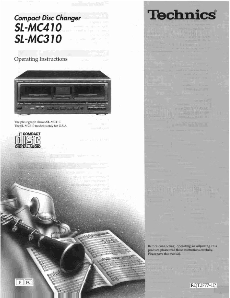 Technics SL-MC310 operating instructions