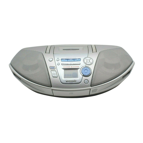 Panasonic RXES25 - RADIO CASSETTE W/CD operating instructions