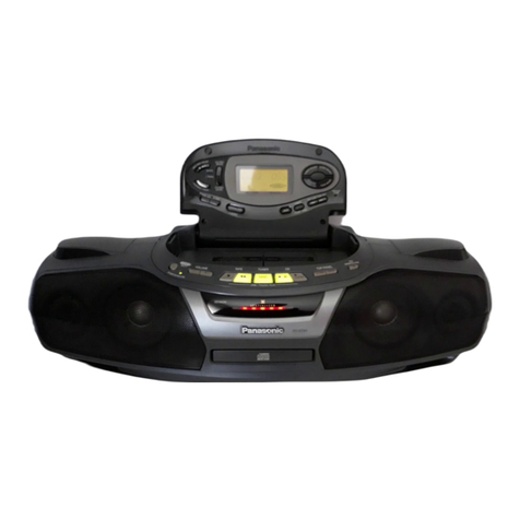 Panasonic RXED90 - RADIO CASSETTE W/CD operating instructions