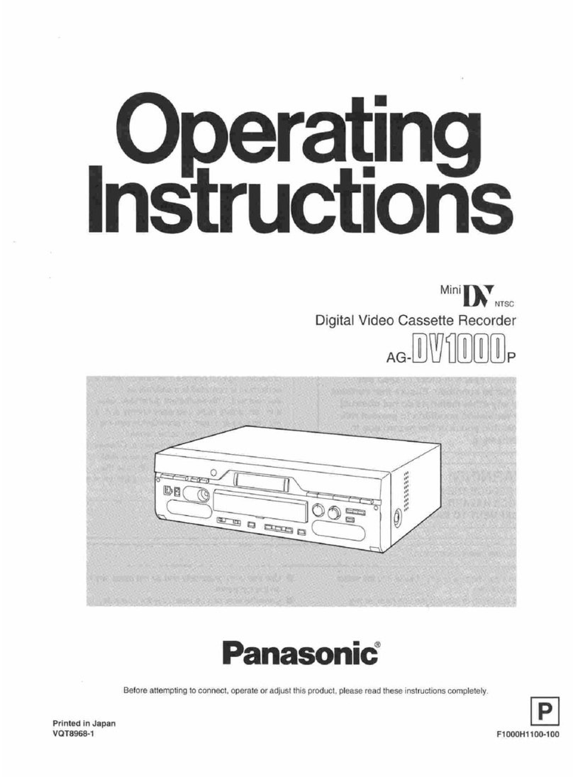 Panasonic AG-DV1000P User manual