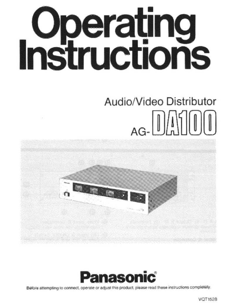 Panasonic AG-DA100 User manual