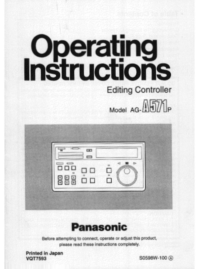 Panasonic AG-A571 User manual