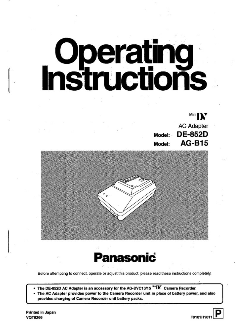 Panasonic AG-B15 User manual