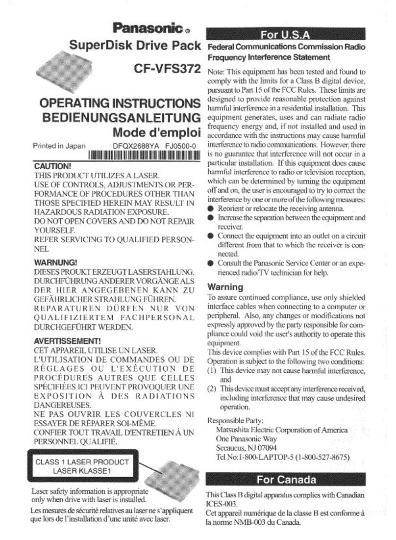 Panasonic CF-VFS372 User manual