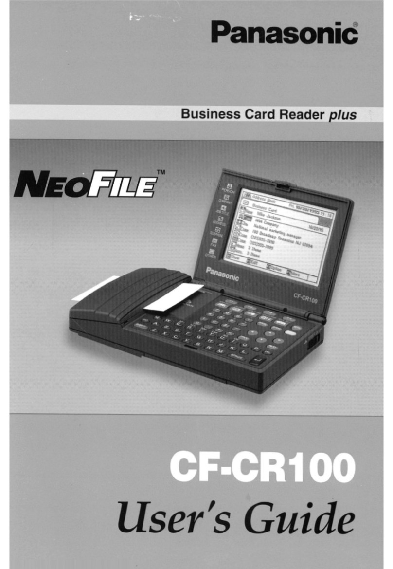 Panasonic NeoFile CF-CR100 User manual