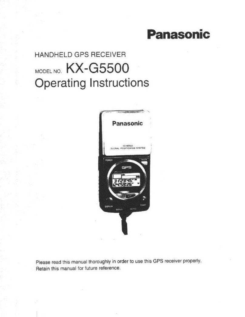 Panasonic KXG5500 - GPS RECEIVER operating instructions