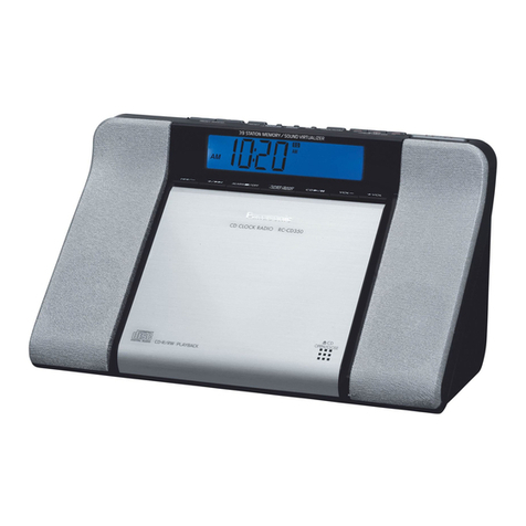 Panasonic RC-CD350 User manual Panasonic RC-CD350 User manual
