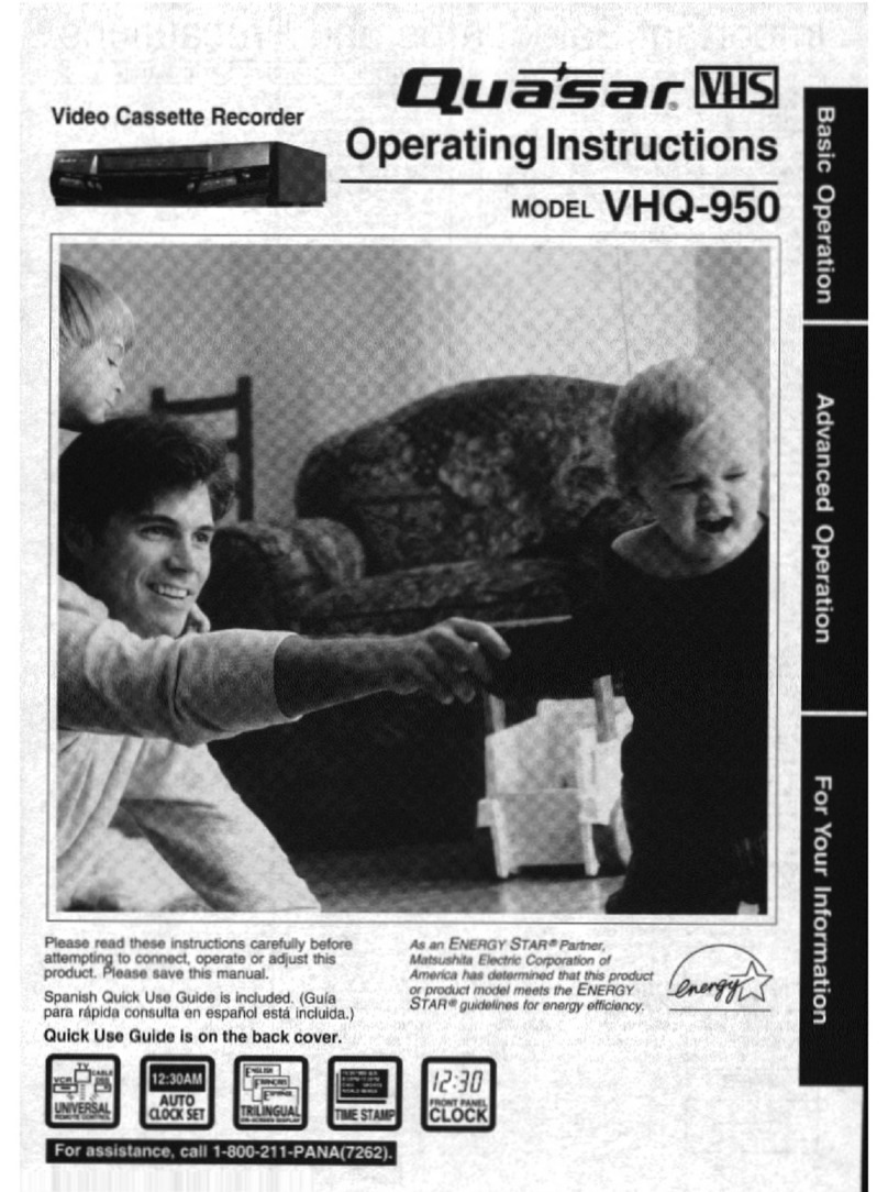 Quasar VHQ-950 User manual