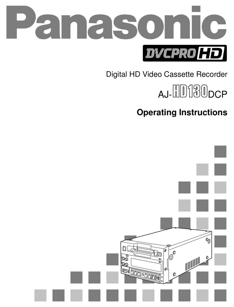 Panasonic AJ-HD130 User manual Panasonic AJ-HD130 User manual