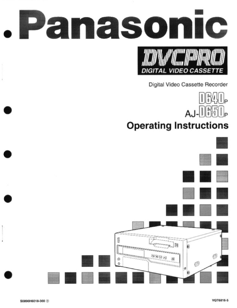 Panasonic DVCPRO AJ-D640P user guide