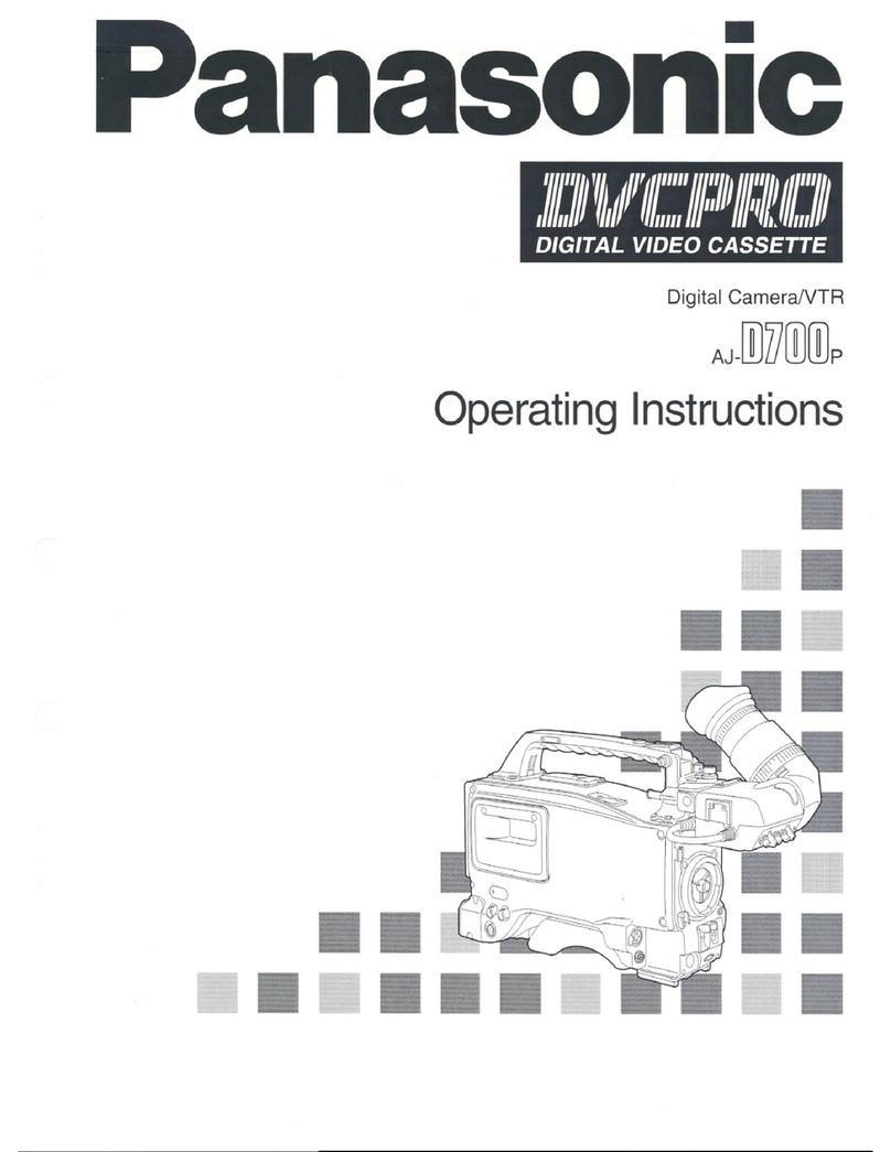 Panasonic AJD700 - DVCPRO RECORDER User manual