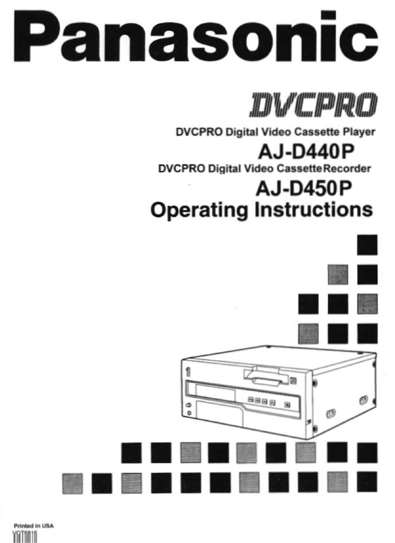 Panasonic AJD450 - DVCPRO EDITOR User manual