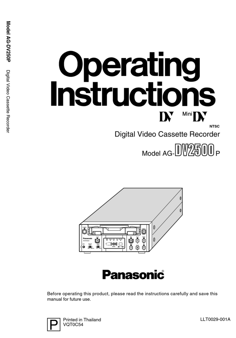 Panasonic AG-DV2500P User manual