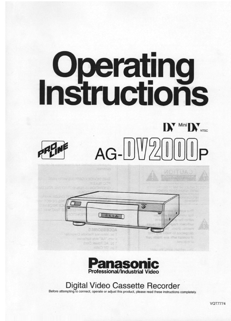 Panasonic AG-DV2000P User manual Panasonic AG-DV2000P User manual