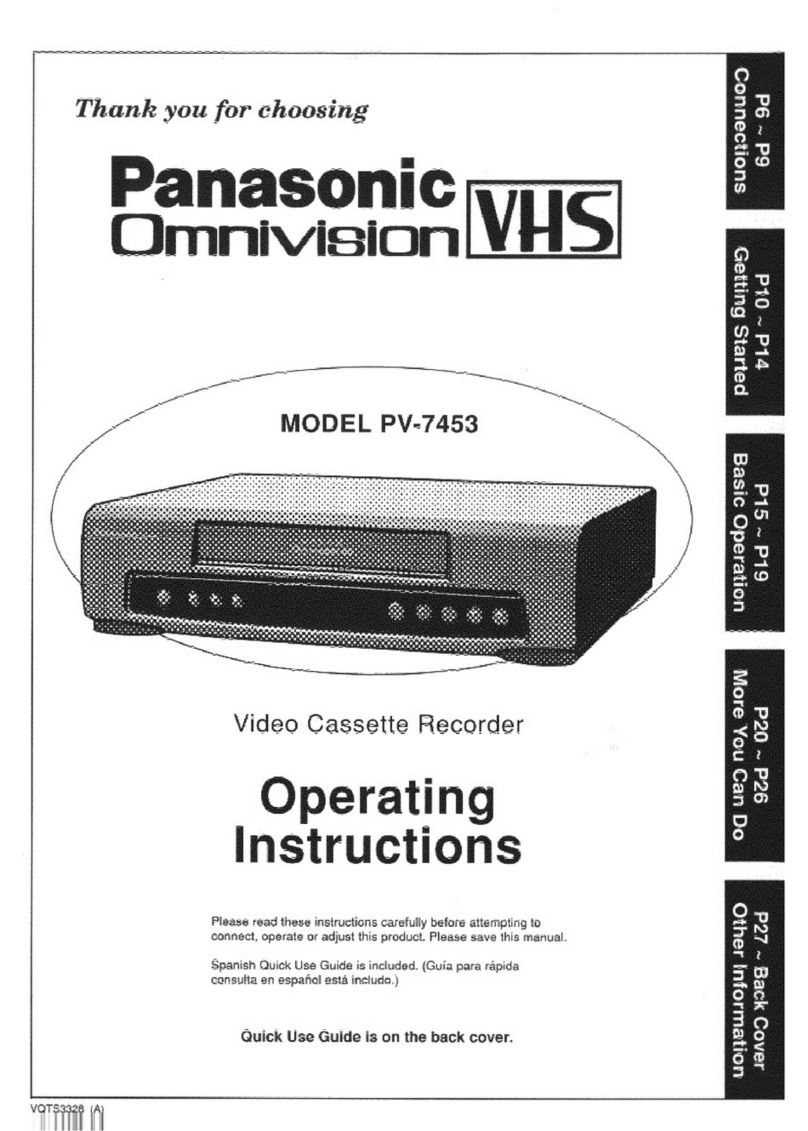 Panasonic Omnivision PV-7453 User manual