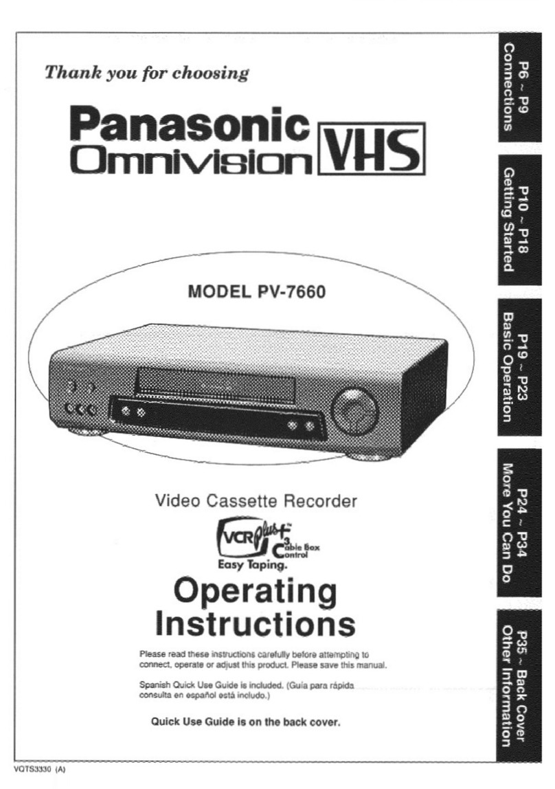 Panasonic Omnivision PV-7660 operating instructions