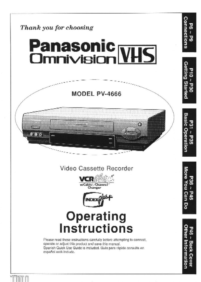 Panasonic Omnivision PV-4666 User manual