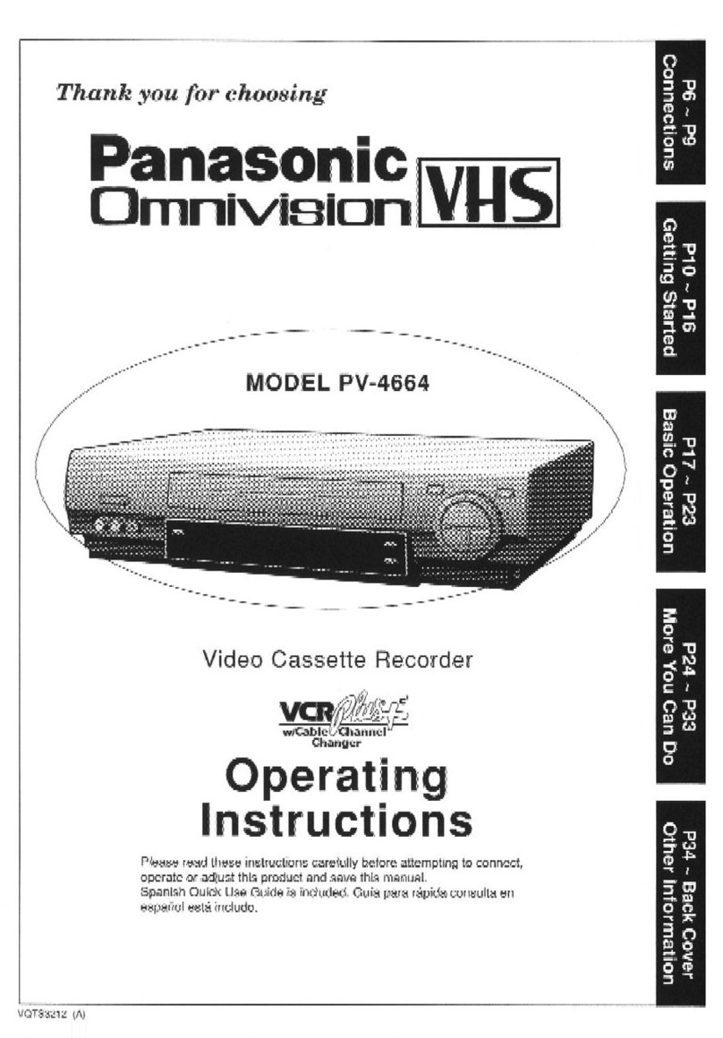 Panasonic Omnivision PV-4664 User manual Panasonic Omnivision PV-4664 User manual