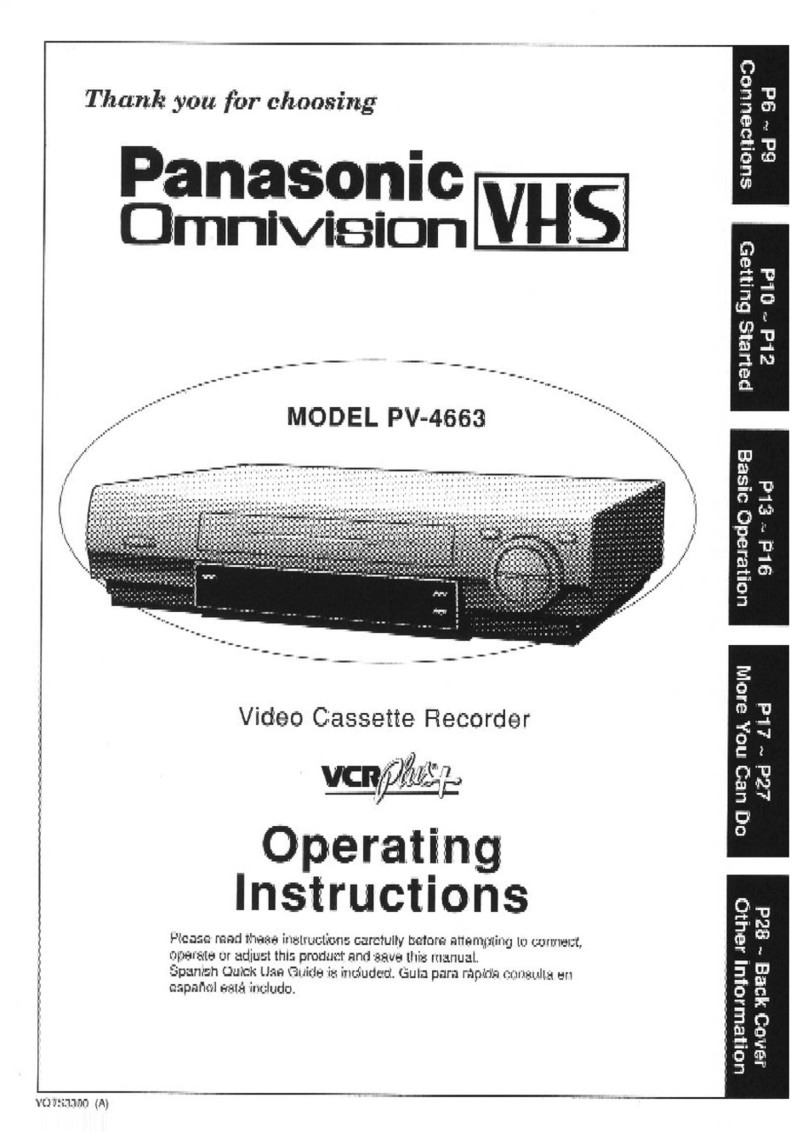 Panasonic Omnivision PV-4663 User manual