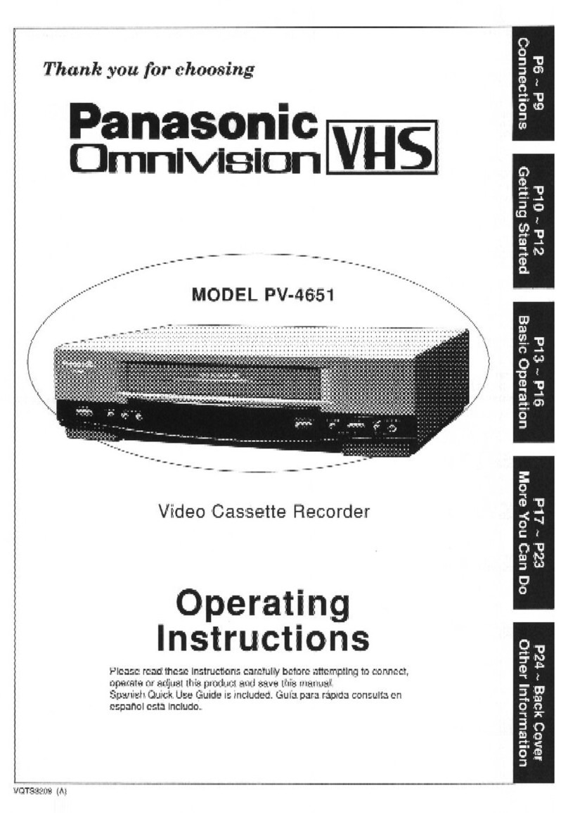 Panasonic Omnivision PV-4651 User manual