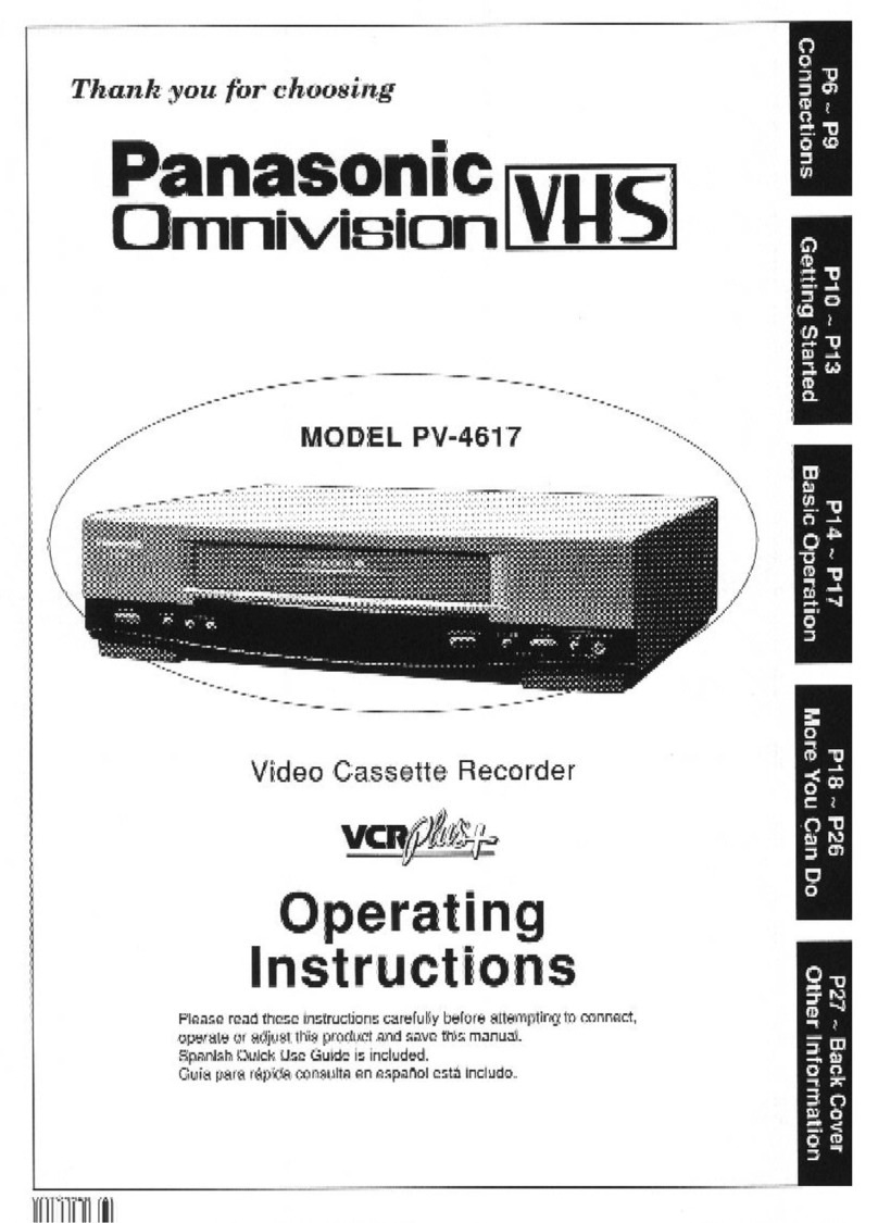 Panasonic Omnivision PV-4617 User manual Panasonic Omnivision PV-4617 User manual
