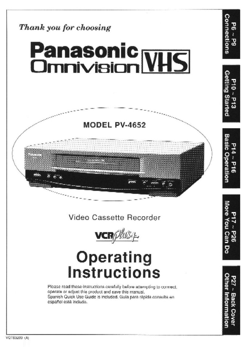 Panasonic Omnivision PV-4652 User manual