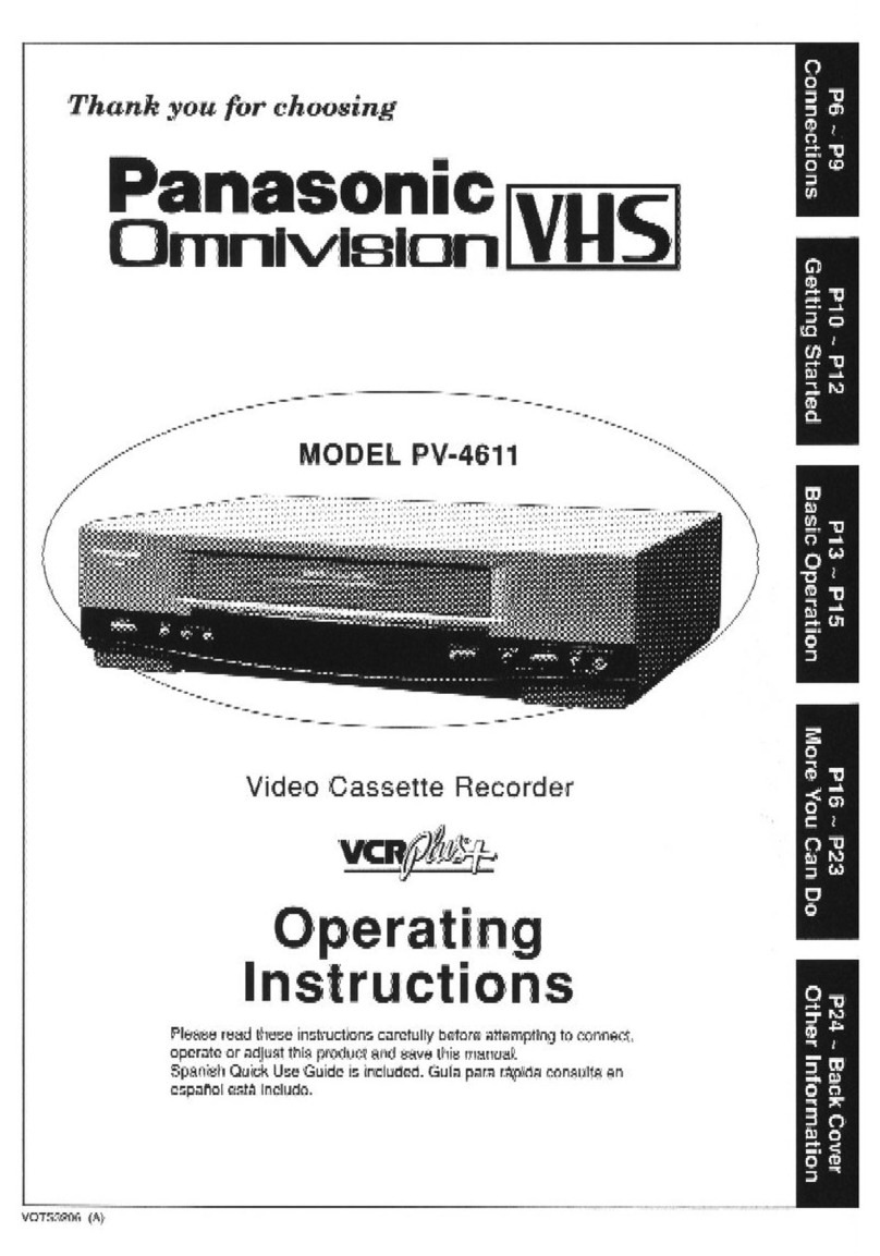 Panasonic Omnivision PV-4611 User manual