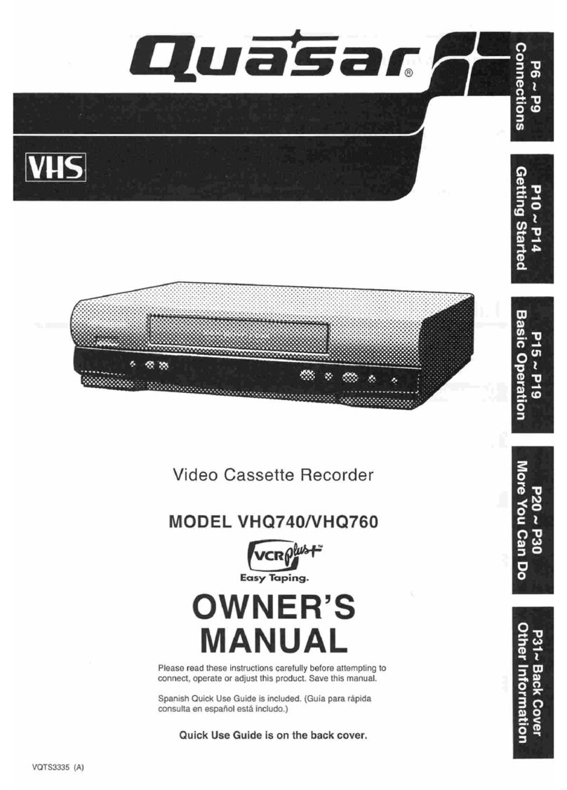 Quasar VHQ-740 User manual