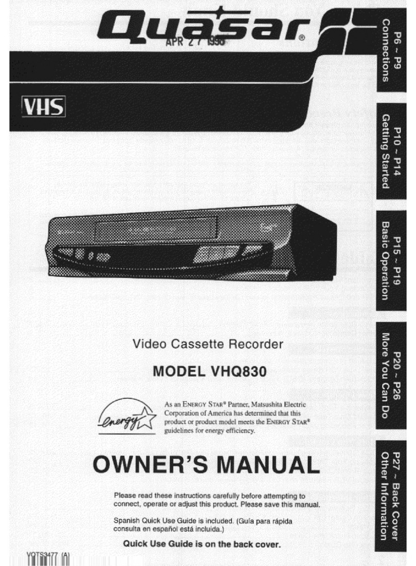Quasar VHQ-830 user guide