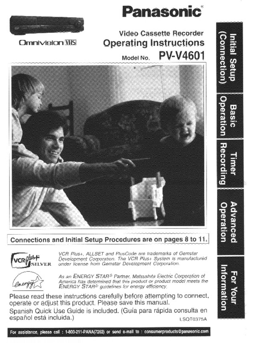 Panasonic Omnivision PV-V4601 User manual