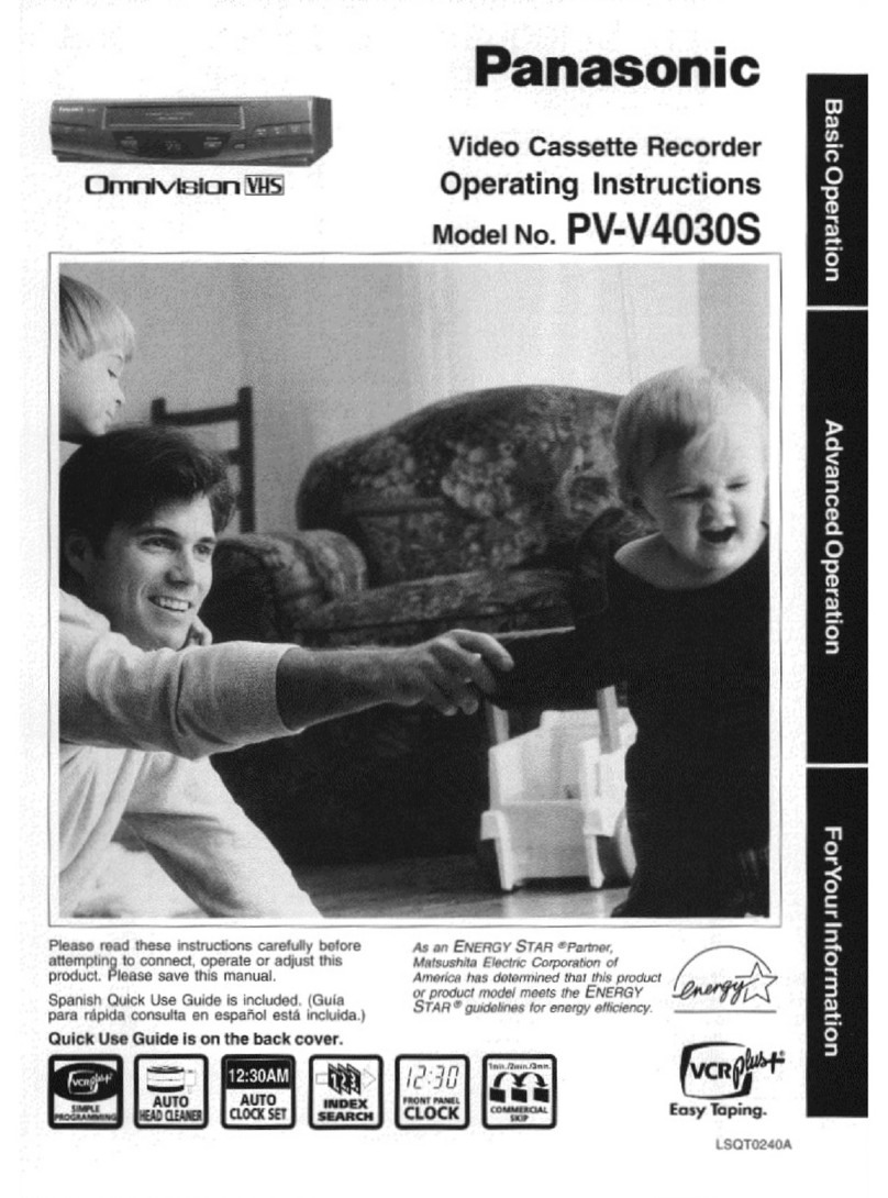 Panasonic Omnivision PV-V4030S User manual