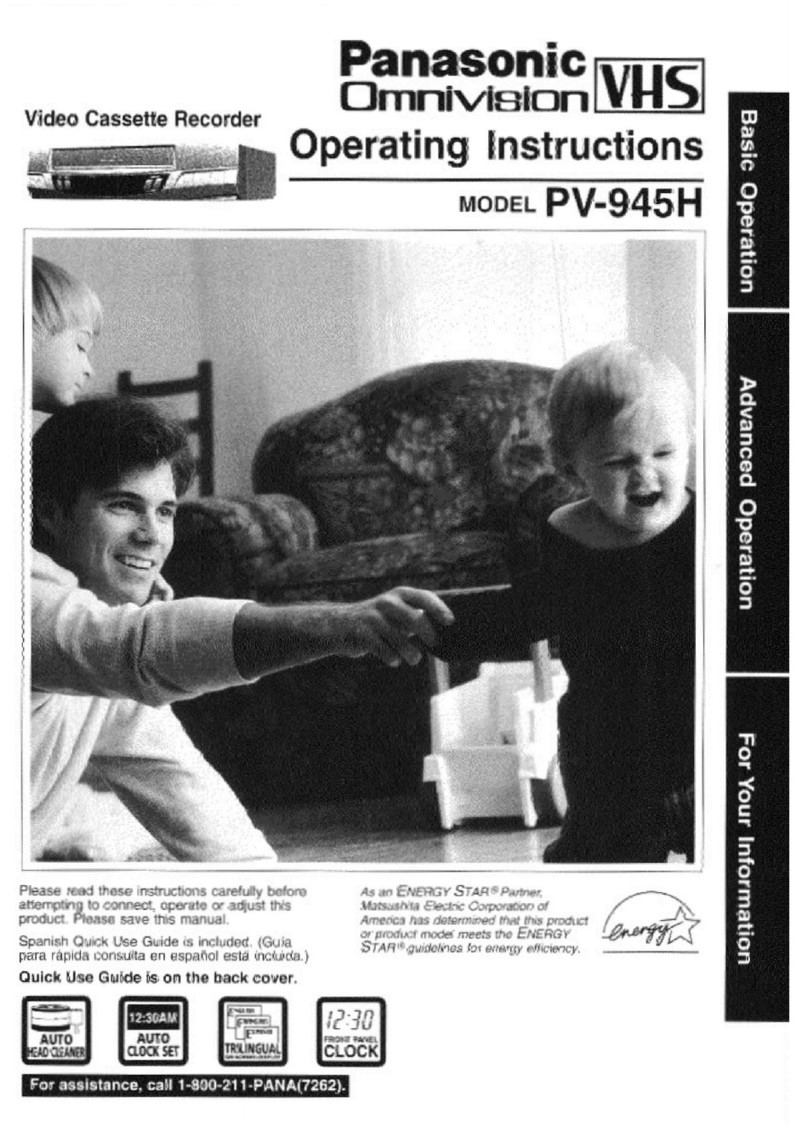 Panasonic PV-945H User manual Panasonic PV-945H User manual