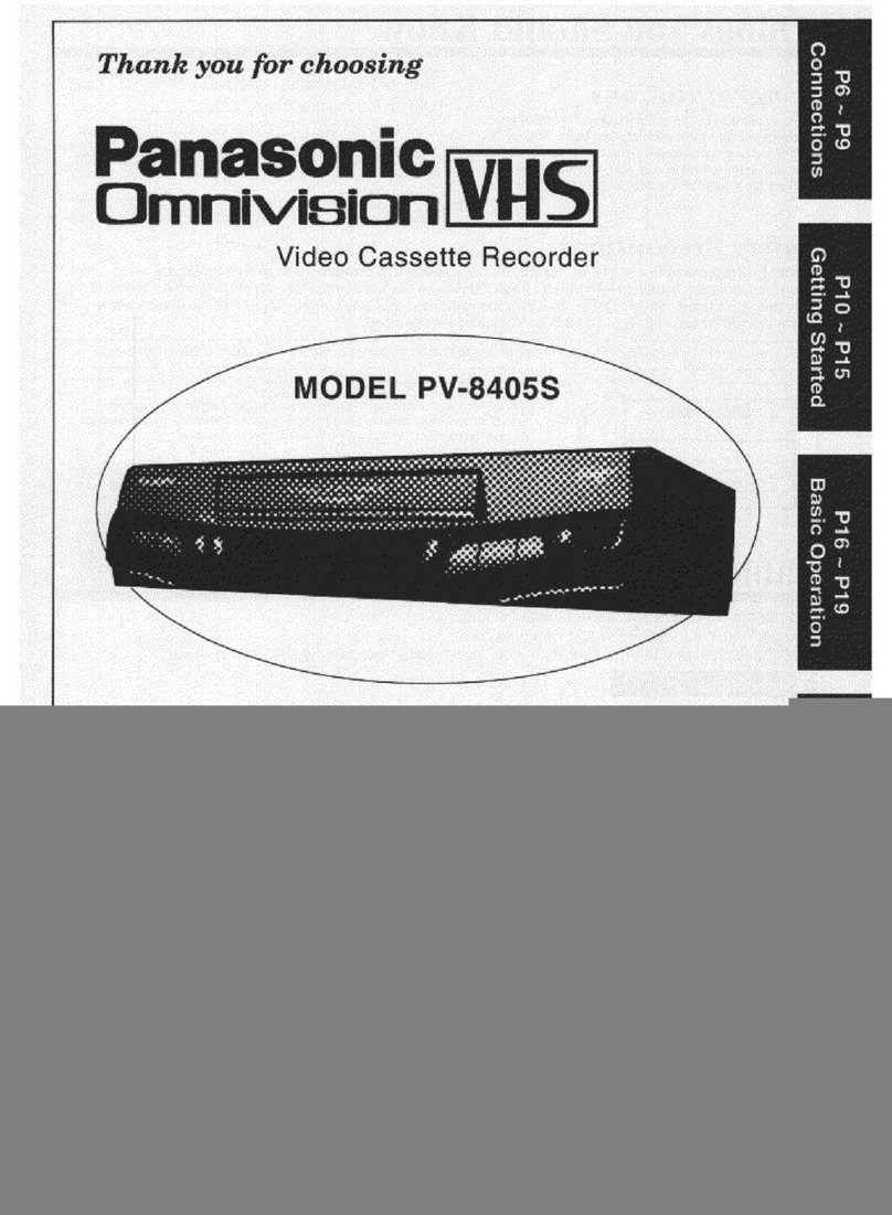 Panasonic Omnivision PV-8405S User manual Panasonic Omnivision PV-8405S User manual