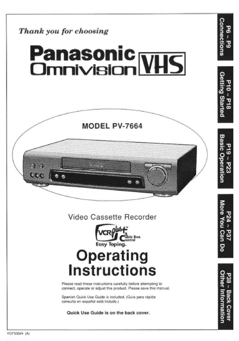 Panasonic Omnivision PV-7664 User manual Panasonic Omnivision PV-7664 User manual